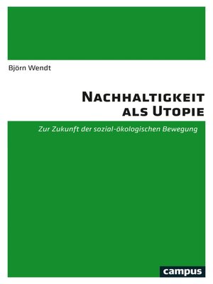 cover image of Nachhaltigkeit als Utopie